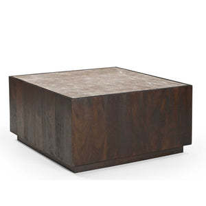 Coffee Table – Modern Design, Brown Tones, Marble and Mango Wood – Moos | Starfurn