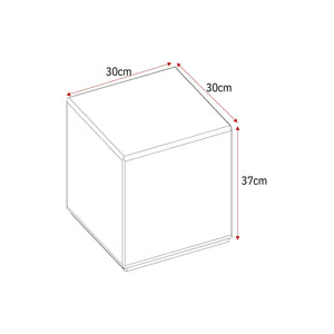 Coffee table – Glossy White, Rounded Corners, Square Shape – Elias | Starfurn