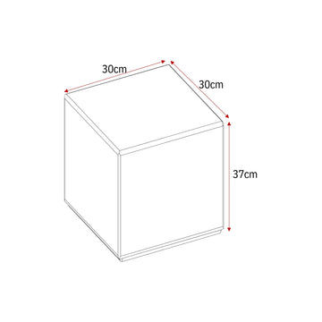 Coffee table – Glossy White, Rounded Corners, Square Shape – Elias | Starfurn