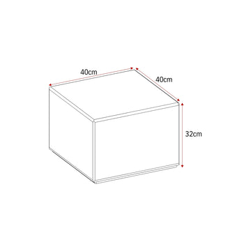 Coffee Table – Square Design, MDF Construction, Modern Design – Elias | Starfurn