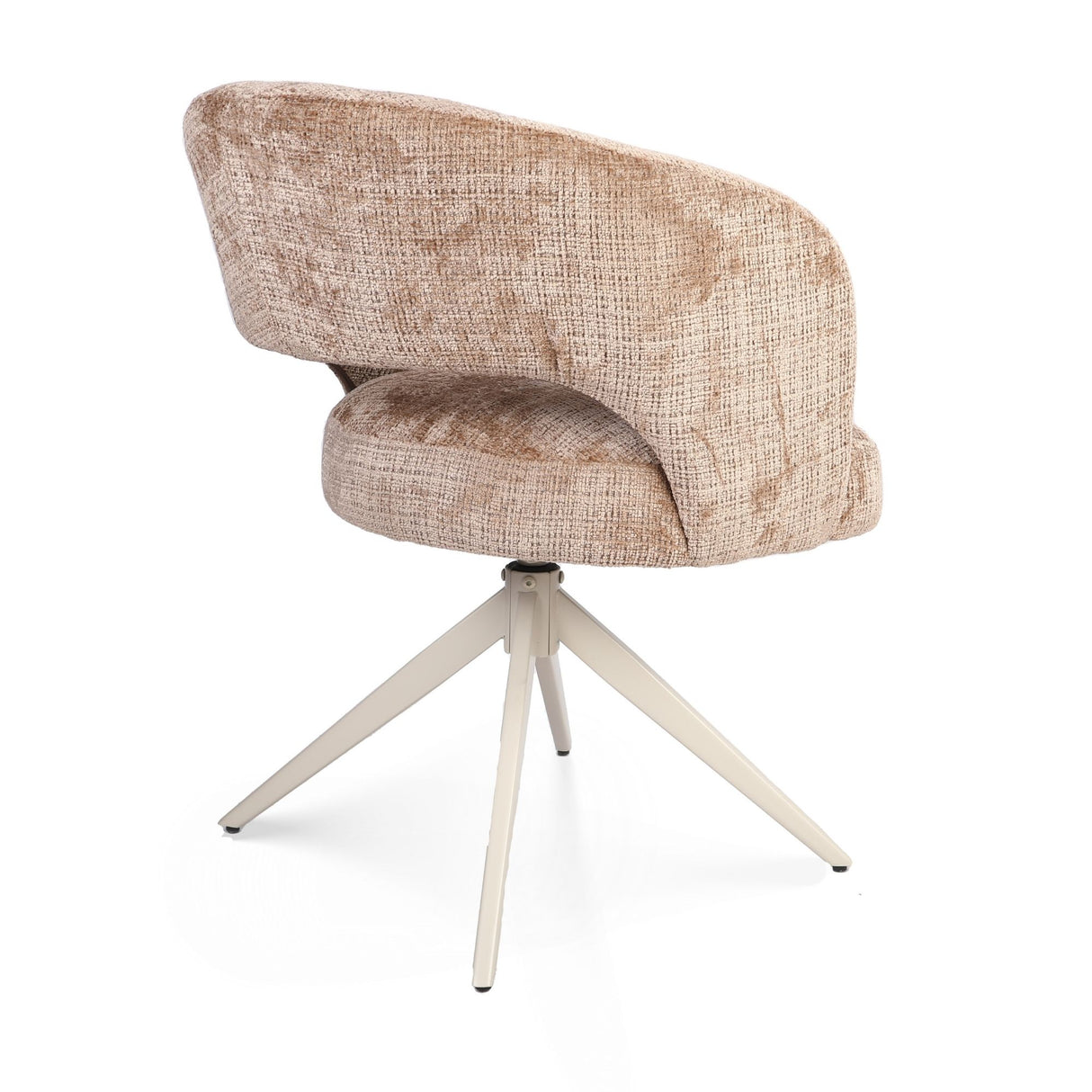 Esszimmerstuhl – Modernes Design, Sandfarbe, Stoffpolsterung – Demi | Starfurn