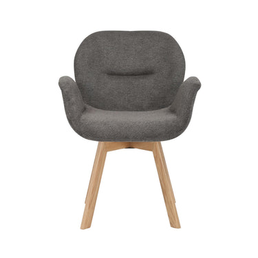 Dining Chair – Modern Design, Anthracite Color, Fabric Upholstery – Jesse | Starfurn