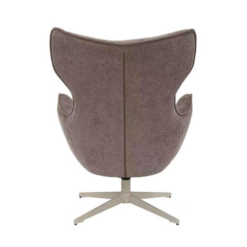 Armchair – Brown cover, swivel function, metal frame – Julia | Starfurn
