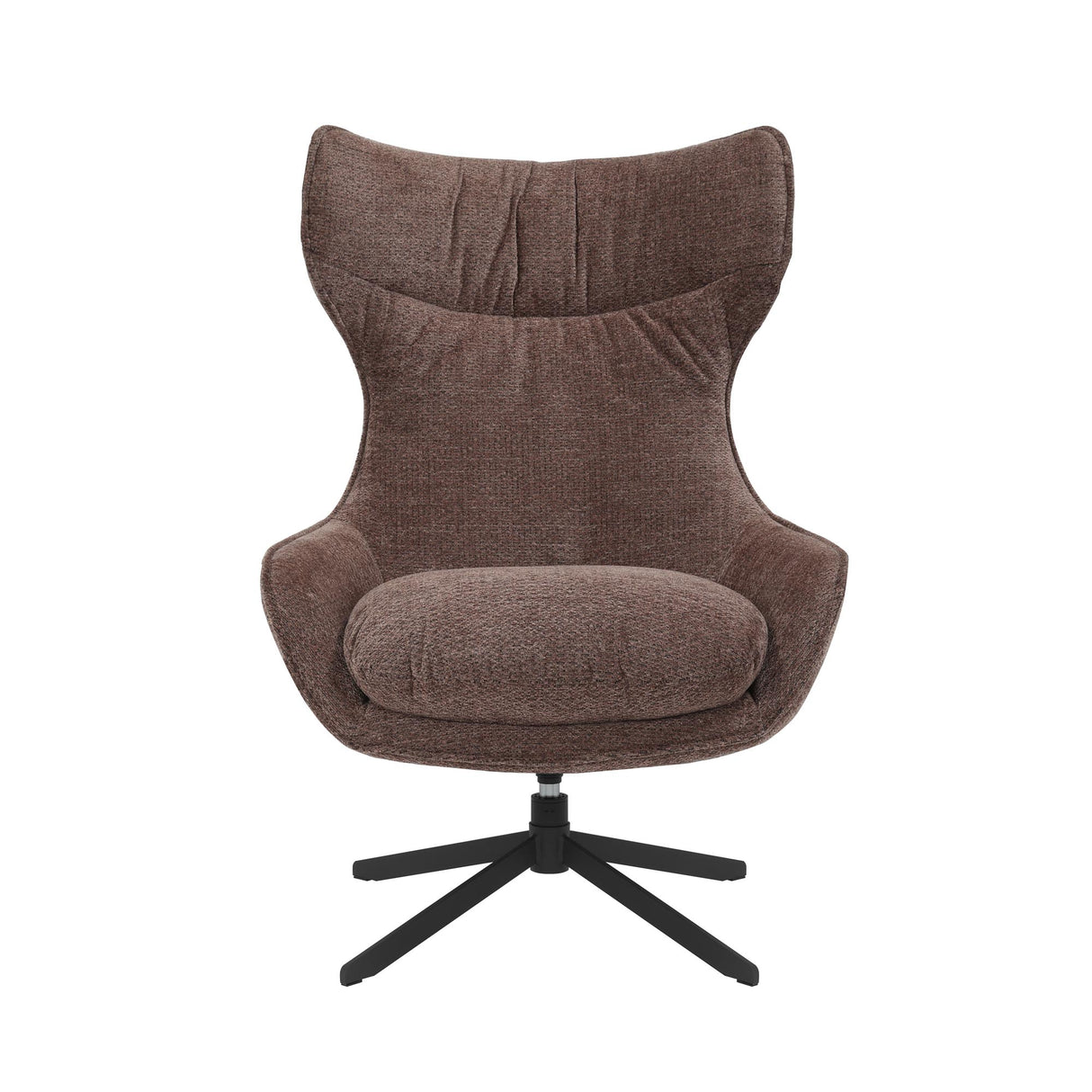 Sessel – Violettbezug, Drehfunktion, Schwarzmetall - Olivia | Starfurn