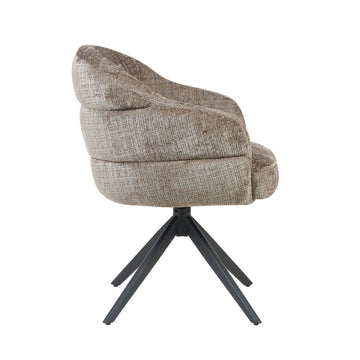 Dining Chair – Clay Upholstery, Swivel, Auto-Return – Bella | Starfurn