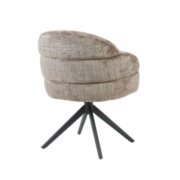 Dining Chair – Clay Upholstery, Swivel, Auto-Return – Bella | Starfurn