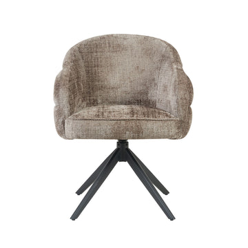 Dining Chair – Clay Upholstery, Swivel, Auto-Return – Bella | Starfurn
