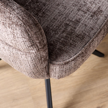 Dining Chair – Clay Upholstery, Swivel, Auto-Return – Bella | Starfurn