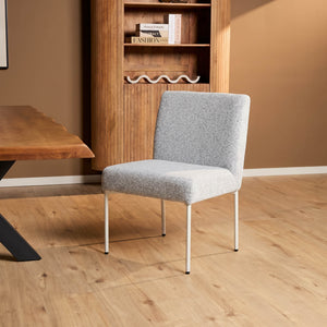Dining Bench – Upholstered Seat, Fabric Cover, Metal Frame – Riff | Starfurn