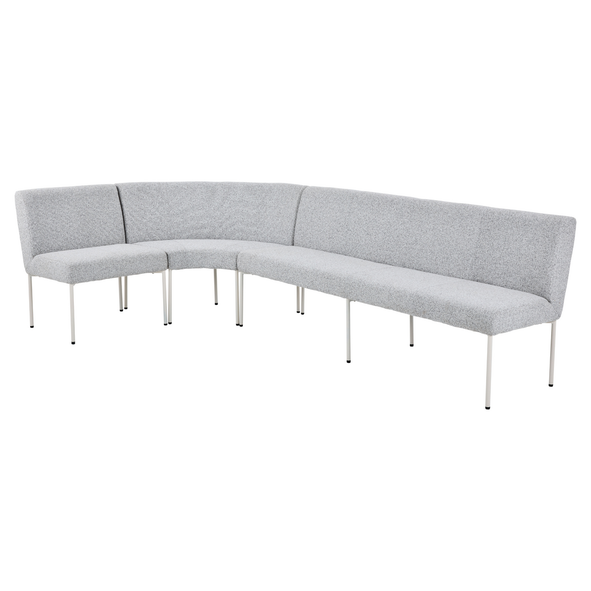 Dining Bench – Upholstered Seat, Fabric Cover, Metal Frame – Riff | Starfurn