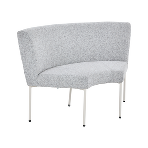 Essbank – Beiger Bezug, Gepolstertes Material, Eckiges Design – Riff | Starfurn