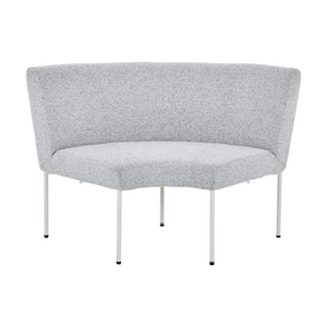 Essbank – Beiger Bezug, Gepolstertes Material, Eckiges Design – Riff | Starfurn