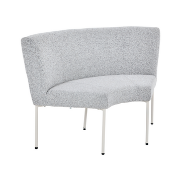 Essbank – Beiger Bezug, Gepolstertes Material, Eckiges Design – Riff | Starfurn