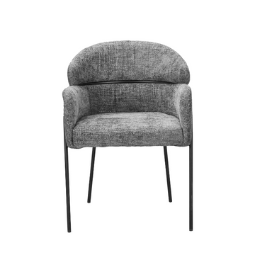 Dining Chair - Modern Design, Grey, Fabric Upholstery - Otis | Starfurn