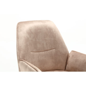 Dining Chair – Velvet Upholstery, Black Frame, Beige – Nova | Starfurn