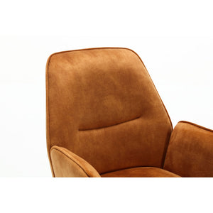 Dining Chair – Velvet Upholstery, Black Metal Legs, Comfortable Armrests – Nova | Starfurn