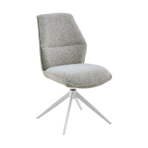 Esszimmerstuhl – Stoff Polsterung, Drehfunktion Metallgestell, Beige Farbe - Hera | Starfurn