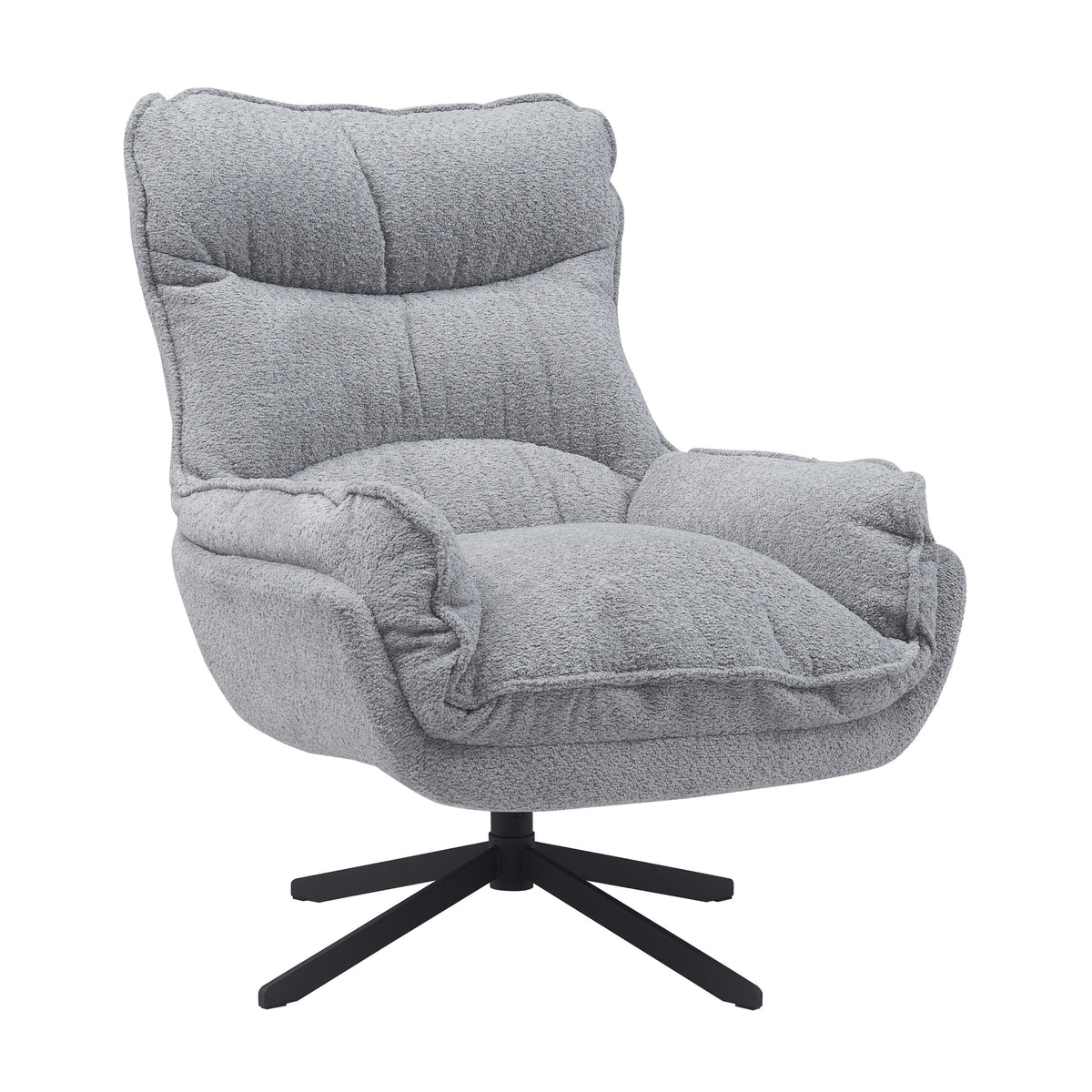Sessel – Polyester Bezug, Metallgestell, Weich Stoff, Armlehnen – Vera | Starfurn