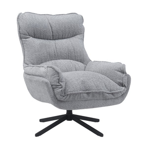 Sessel – Polyester Bezug, Metallgestell, Weich Stoff, Armlehnen – Vera | Starfurn