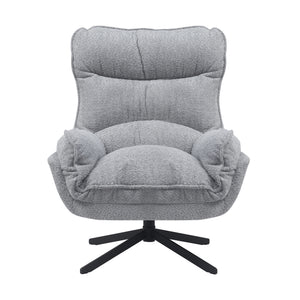 Sessel – Polyester Bezug, Metallgestell, Weich Stoff, Armlehnen – Vera | Starfurn