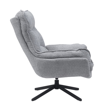 Sessel – Polyester Bezug, Metallgestell, Weich Stoff, Armlehnen – Vera | Starfurn