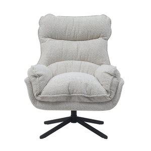 Armchair – Polyester Cover, Swivel Function, Metal Frame, Comfortable Armrests – Vera | Starfurn