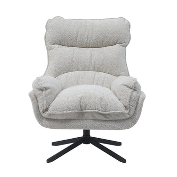 Armchair – Polyester Cover, Swivel Function, Metal Frame, Comfortable Armrests – Vera | Starfurn