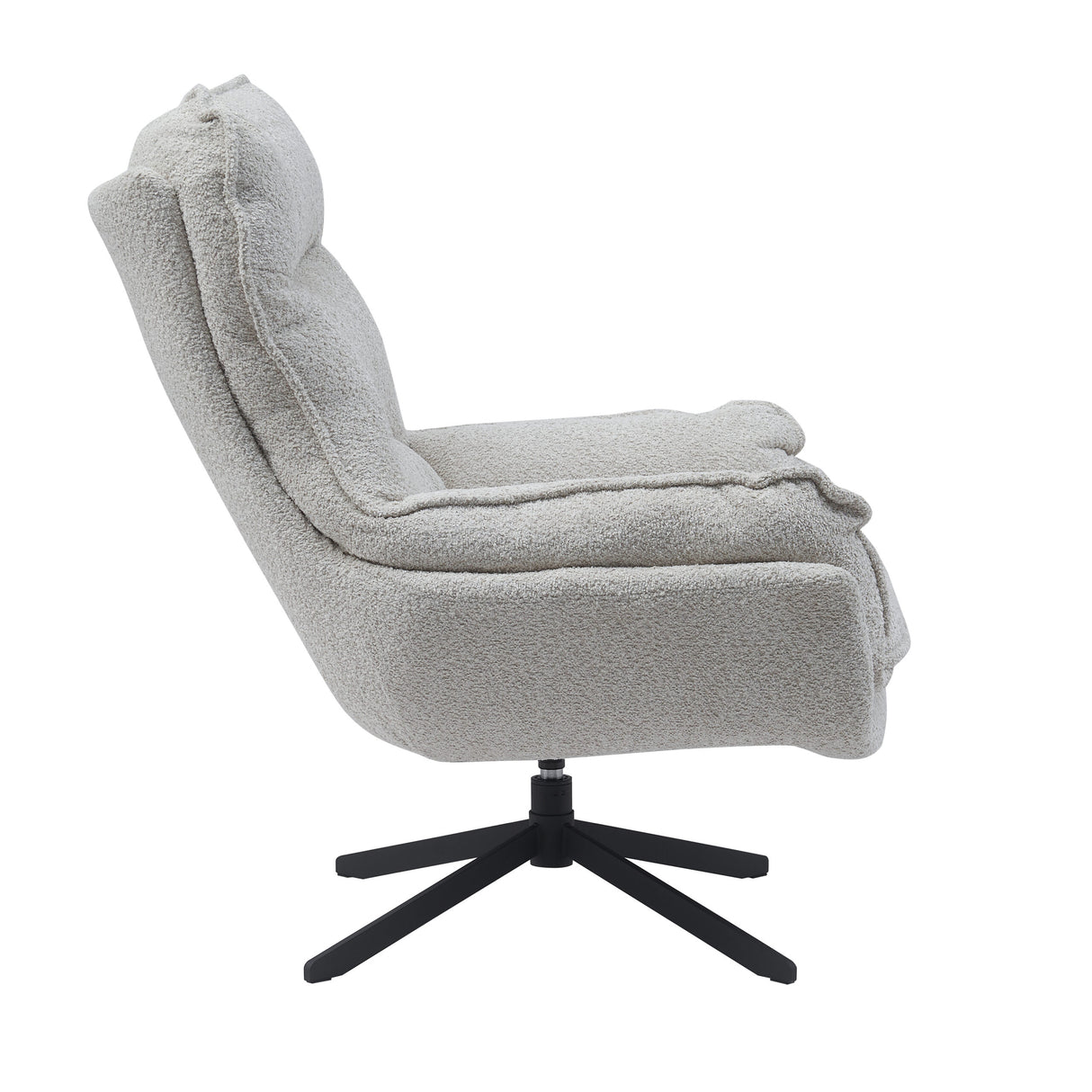 Armchair – Polyester Cover, Swivel Function, Metal Frame, Comfortable Armrests – Vera | Starfurn