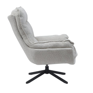 Armchair – Polyester Cover, Swivel Function, Metal Frame, Comfortable Armrests – Vera | Starfurn