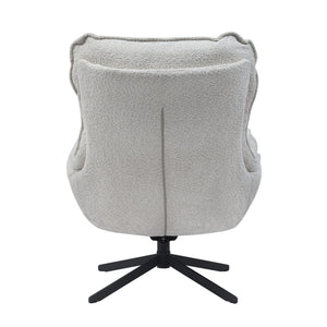 Armchair – Polyester Cover, Swivel Function, Metal Frame, Comfortable Armrests – Vera | Starfurn