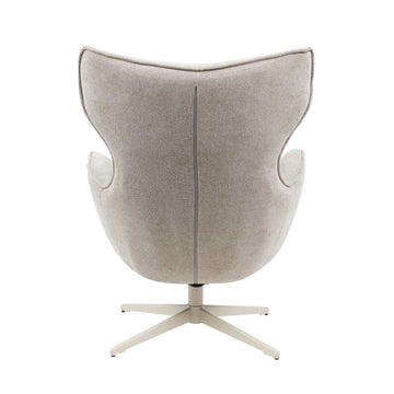 Sessel - taupe Stoffbezug, Drehfunktion, Metallbeine – Julia | Starfurn