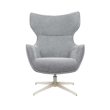 Armchair – Anthracite Fabric, Metal Frame, Swivel Function – Julia | Starfurn