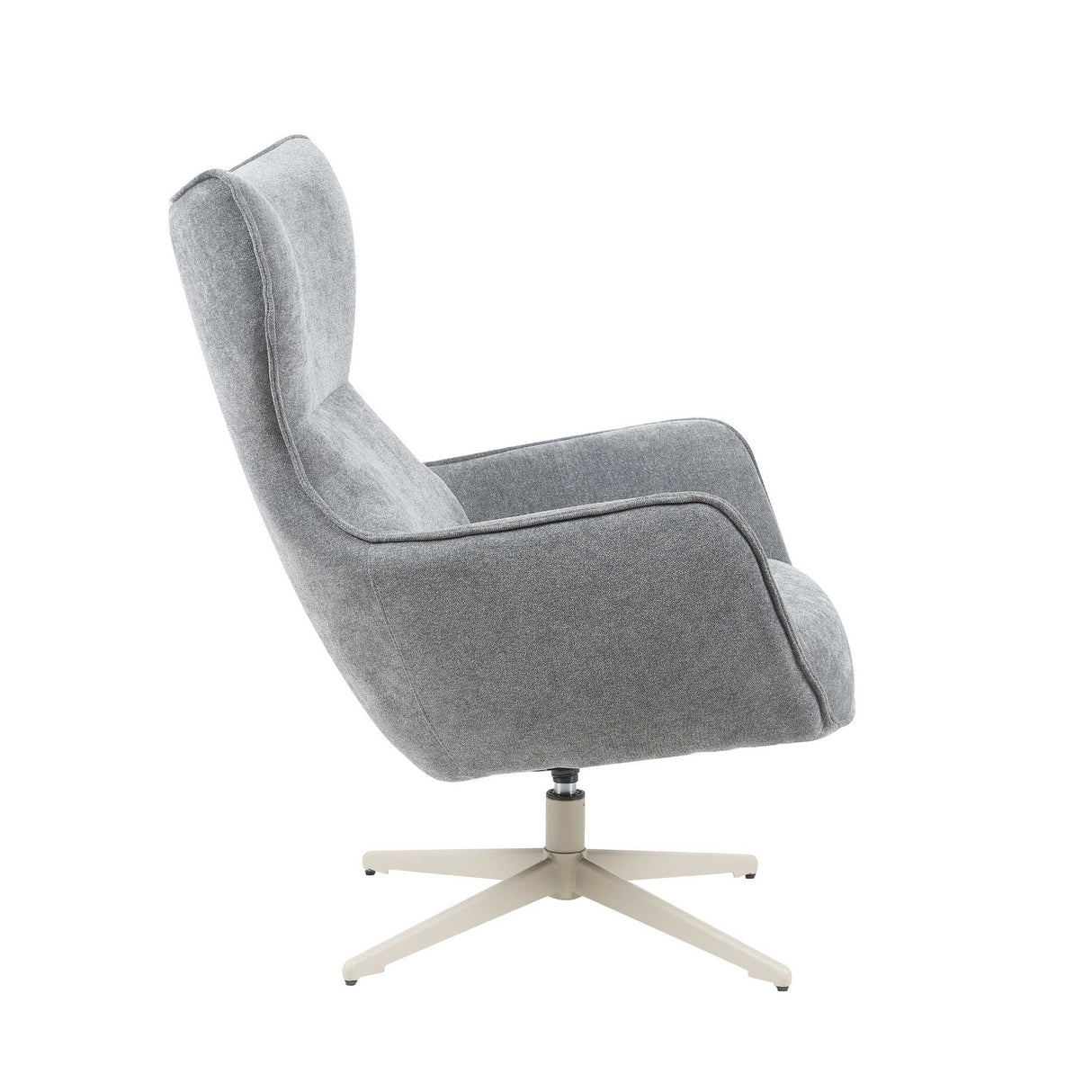 Sessel – Anthrazit Stoff, Metallgestell, Drehfunktion – Julia | Starfurn
