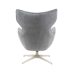 Sessel – Anthrazit Stoff, Metallgestell, Drehfunktion – Julia | Starfurn