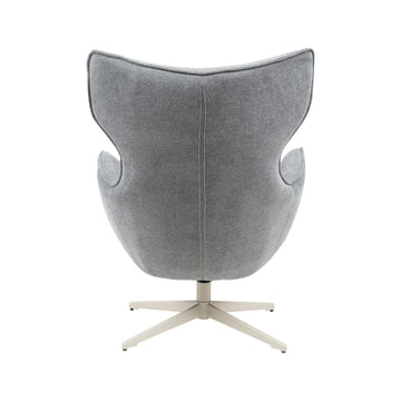 Armchair – Anthracite Fabric, Metal Frame, Swivel Function – Julia | Starfurn