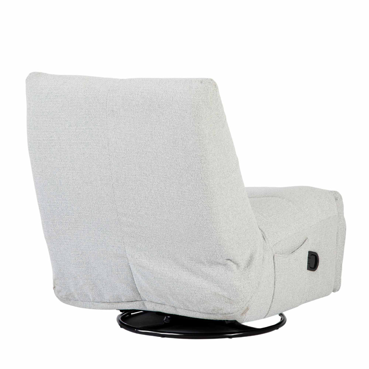 Relaxsessel – Stoffbezug, Hellgraues Finish, Drehfunktion – Lazy | Starfurn