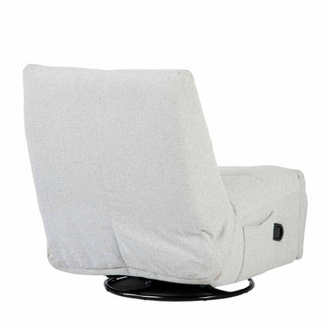 Relaxsessel – Stoffbezug, Hellgraues Finish, Drehfunktion – Lazy | Starfurn