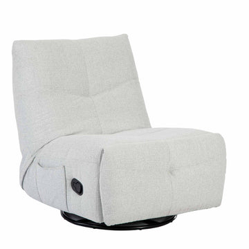 Relaxsessel – Stoffbezug, Hellgraues Finish, Drehfunktion – Lazy | Starfurn