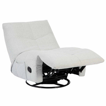 Relaxsessel – Stoffbezug, Hellgraues Finish, Drehfunktion – Lazy | Starfurn