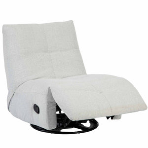 Relaxsessel – Stoffbezug, Hellgraues Finish, Drehfunktion – Lazy | Starfurn