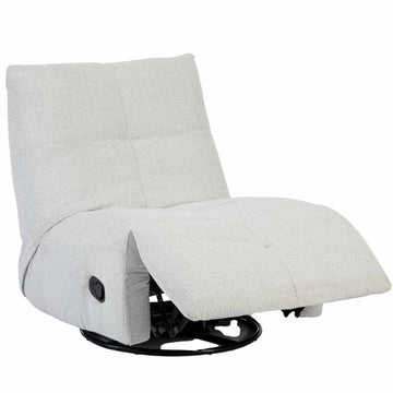 Relaxsessel – Stoffbezug, Hellgraues Finish, Drehfunktion – Lazy | Starfurn