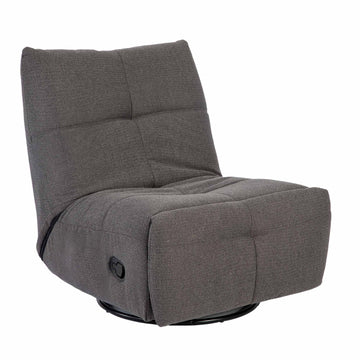 Relaxsessel – Stoff Pixie, Drehfunktion, Relaxmechanik, Dunkelgrau – Lazy | Starfurn