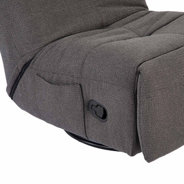 Relaxsessel – Stoff Pixie, Drehfunktion, Relaxmechanik, Dunkelgrau – Lazy | Starfurn