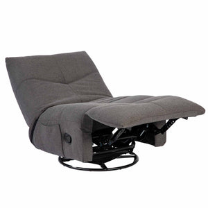 Relaxsessel – Stoff Pixie, Drehfunktion, Relaxmechanik, Dunkelgrau – Lazy | Starfurn