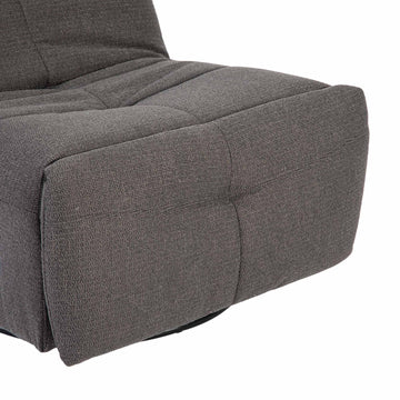 Relaxsessel – Stoff Pixie, Drehfunktion, Relaxmechanik, Dunkelgrau – Lazy | Starfurn