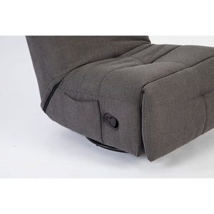 Relaxsessel – Stoff Pixie, Drehfunktion, Relaxmechanik, Dunkelgrau – Lazy | Starfurn