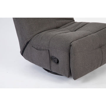 Relaxsessel – Stoff Pixie, Drehfunktion, Relaxmechanik, Dunkelgrau – Lazy | Starfurn