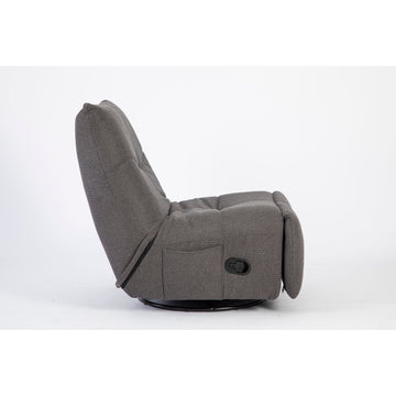Relaxsessel – Stoff Pixie, Drehfunktion, Relaxmechanik, Dunkelgrau – Lazy | Starfurn