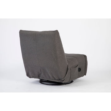 Relaxsessel – Stoff Pixie, Drehfunktion, Relaxmechanik, Dunkelgrau – Lazy | Starfurn