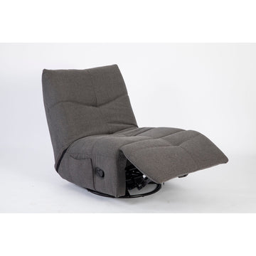 Relaxsessel – Stoff Pixie, Drehfunktion, Relaxmechanik, Dunkelgrau – Lazy | Starfurn